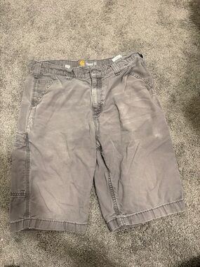 Carhartt Men’s Gray Relaxed Fit Work Shorts